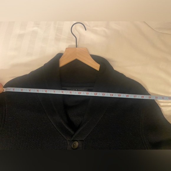 Rag & Bone Avery Shawl Cardigan in Black - Picture 9 of 9